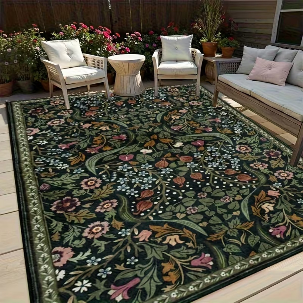 Home Bathroom Rugs - Extra Large Square Crystal Velvet Living