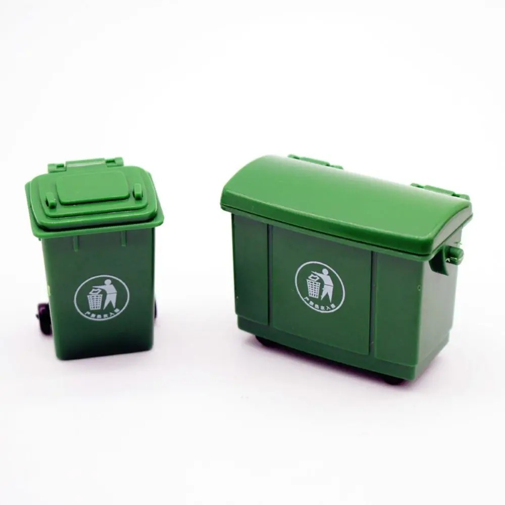 Home Bathroom Trash Can - 1 Set 1:12 Scale Dollhouse Mini