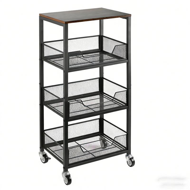 3-Tier Rolling Utility Cart St - đánh giá và giá Home Bathroom Organizer