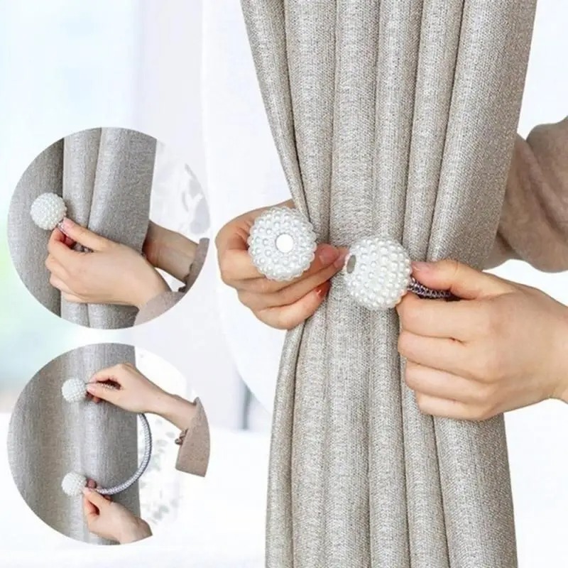 1/2PCS Pearl Magnetic Curtain  - đánh giá và giá Home Bathroom Equipment