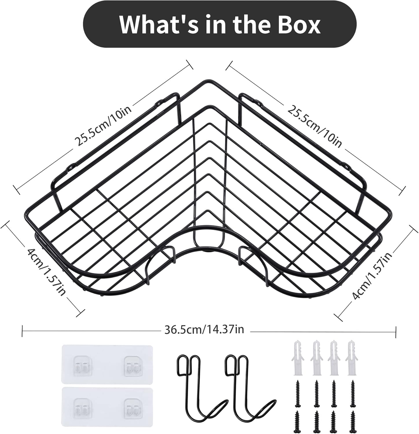 Corner Shower Caddy for Inside - đánh giá và giá Bath Caddy Tray