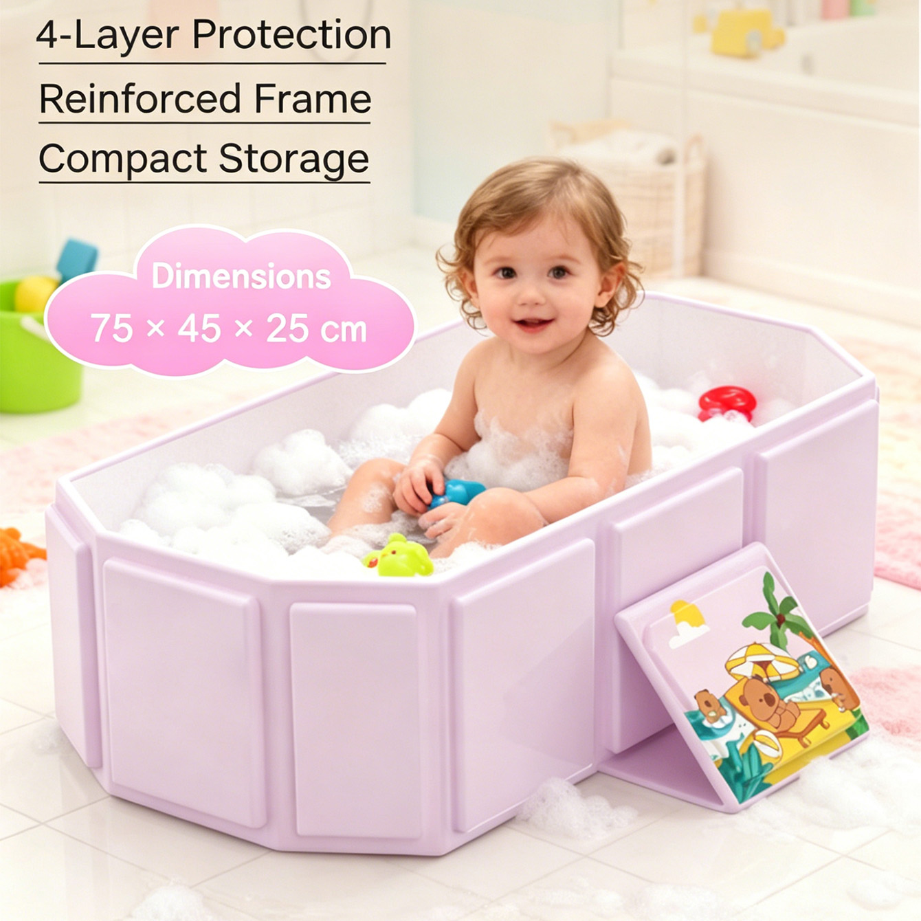 1PC Foldable Bathtub Portable  - đánh giá và giá Home Bathroom Tub