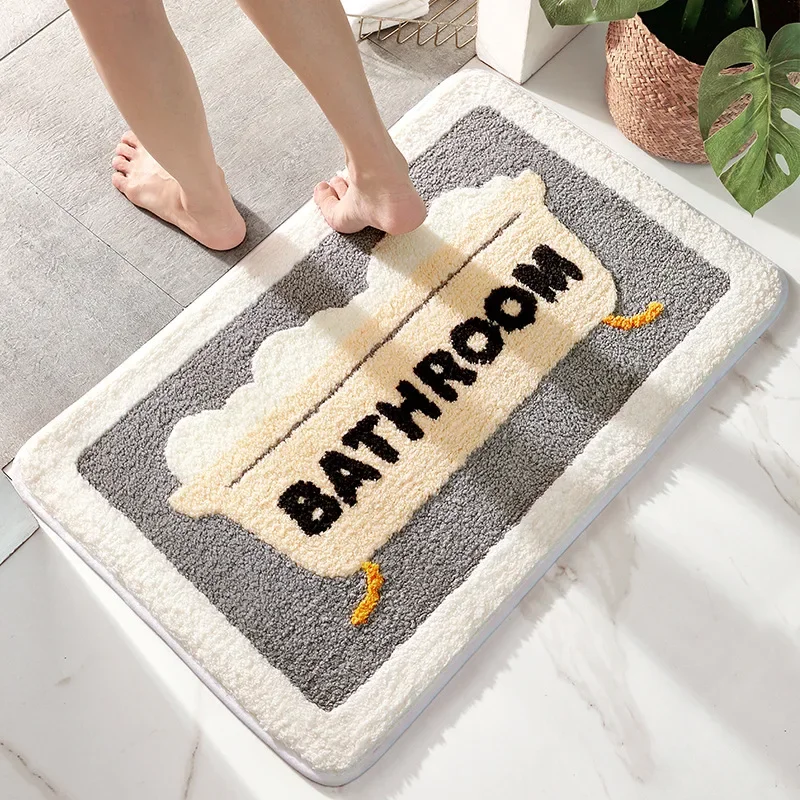 Bath Mat Non Slip Soft Faux Wo - đánh giá và giá Home Bathroom Tub