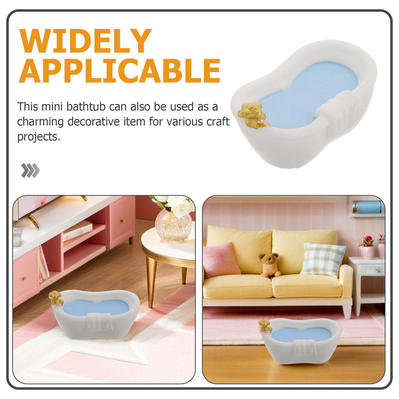 10Pcs Miniature Bathtub Set Fi - đánh giá và giá Home Bathroom Tub