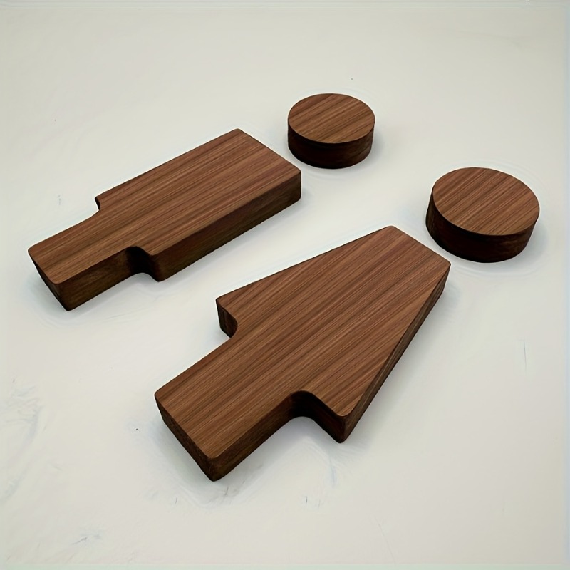 2PCS Wooden Bathroom Sign for  - đánh giá và giá Home Bathroom Equipment