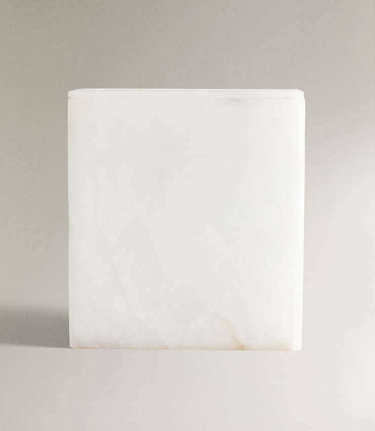 Natural Stone Snowflake Gypsum - đánh giá và giá Home Bathroom Trash Can