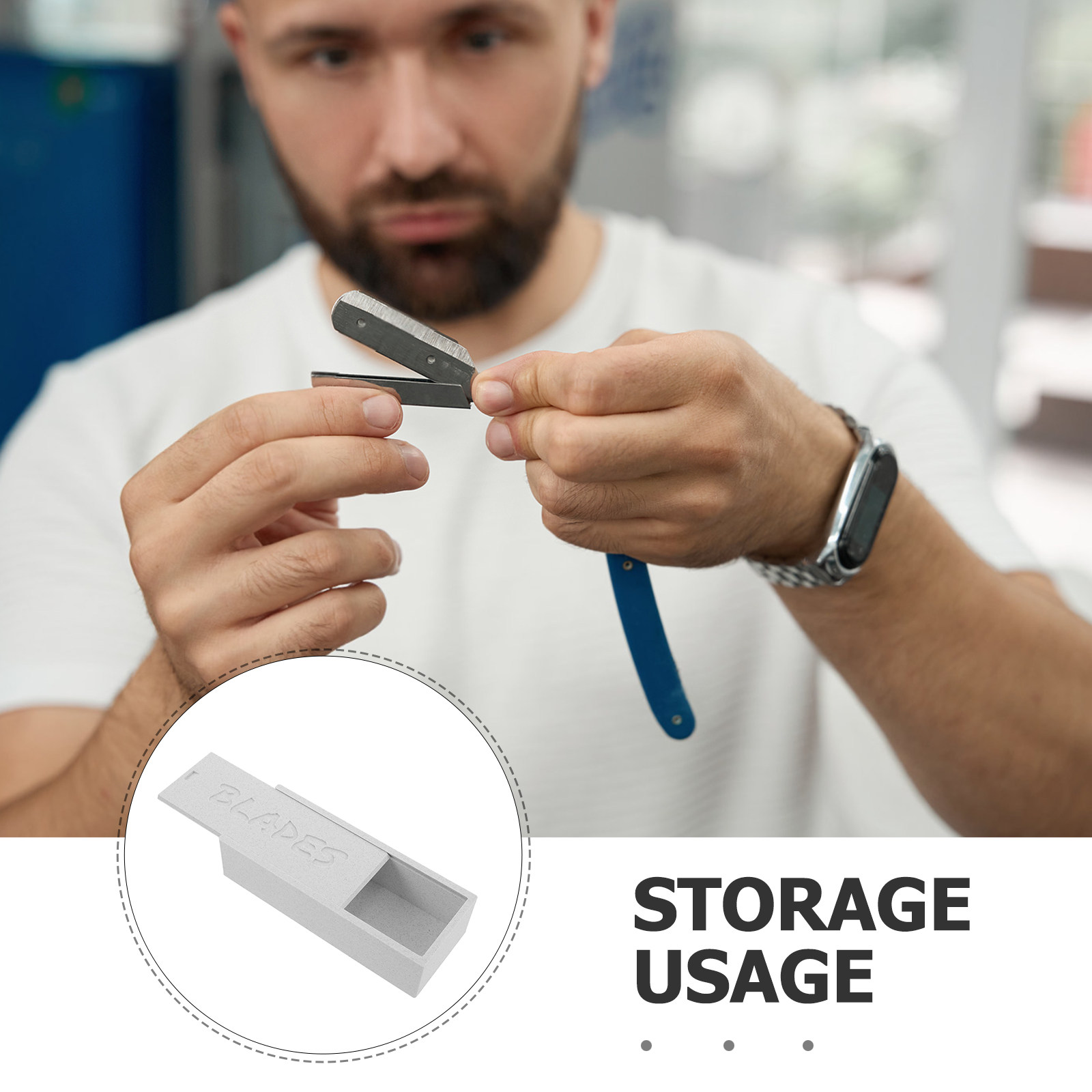 White Double Compartment Blade - đánh giá và giá Home Bathroom Organizer