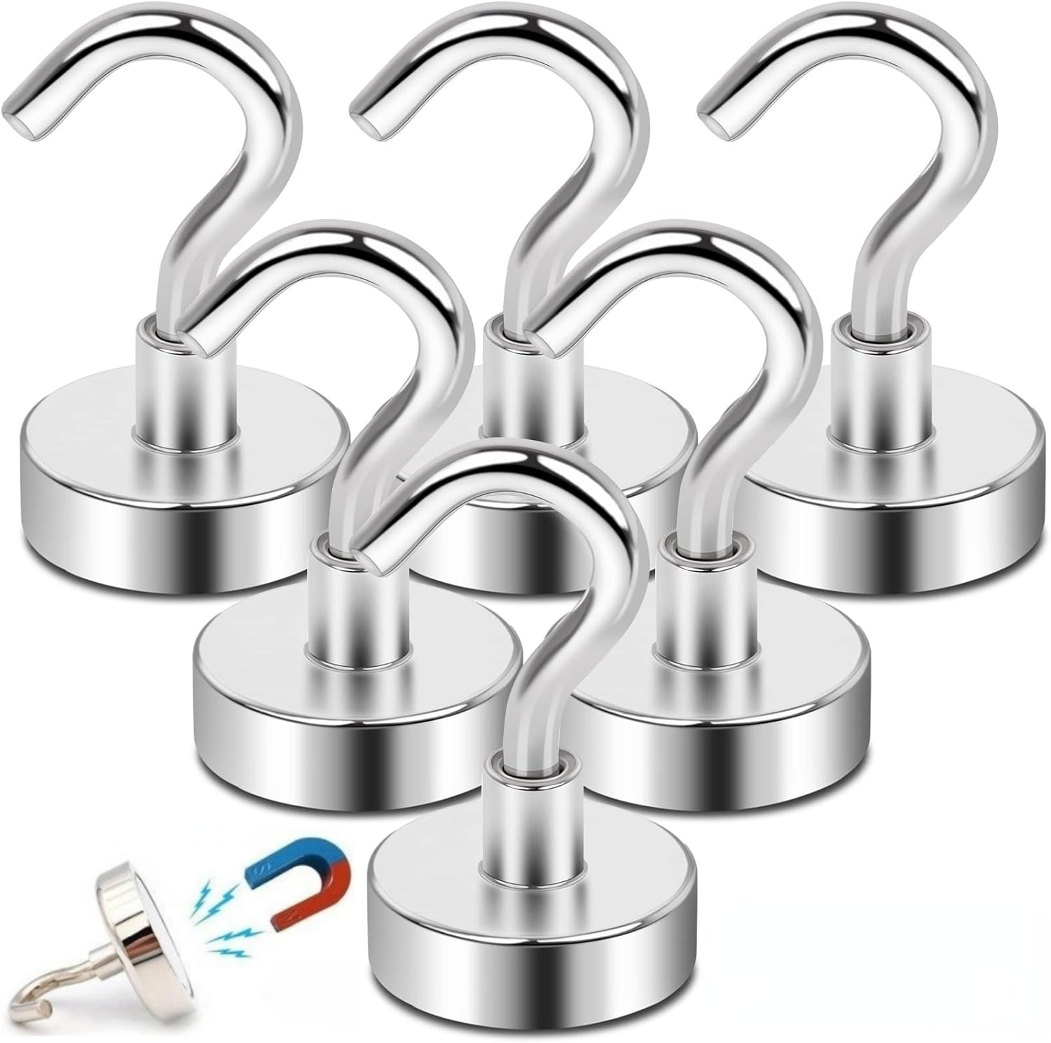 1-80PCS Strong Magnetic Hooks  - đánh giá và giá Home Bathroom Key