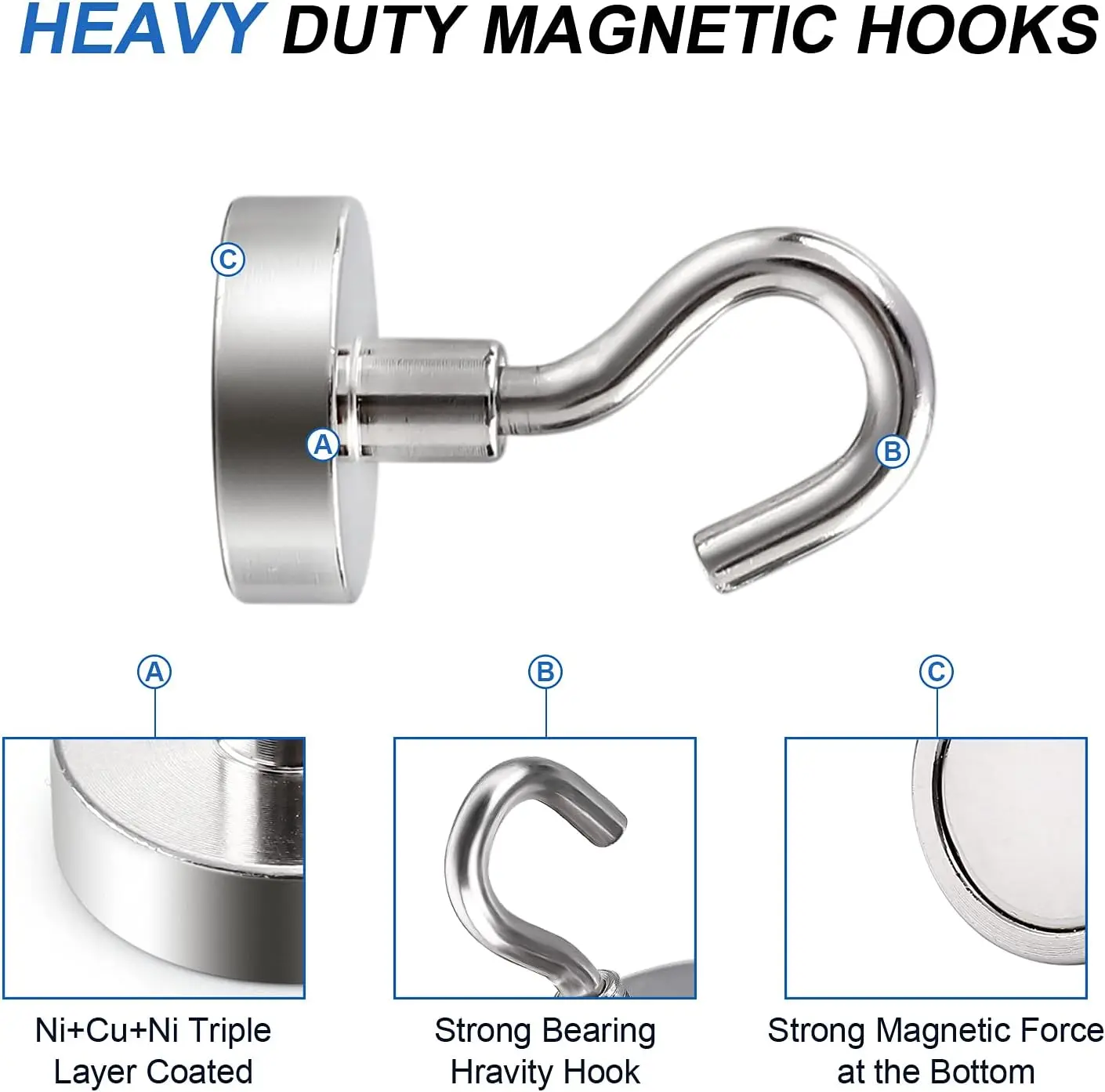 1-80PCS Strong Magnetic Hooks  - đánh giá và giá Home Bathroom Key