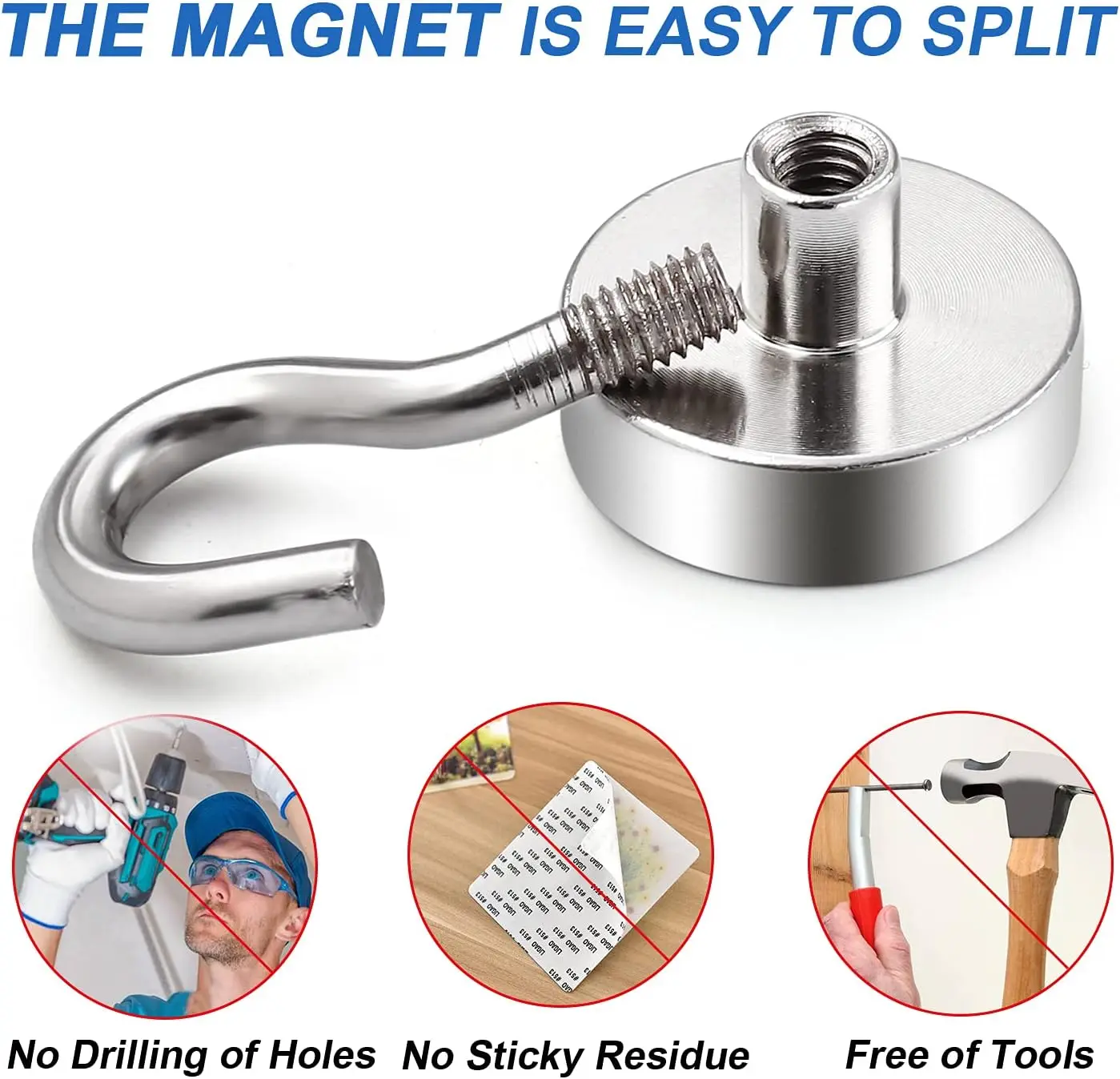 1-80PCS Strong Magnetic Hooks  - đánh giá và giá Home Bathroom Key