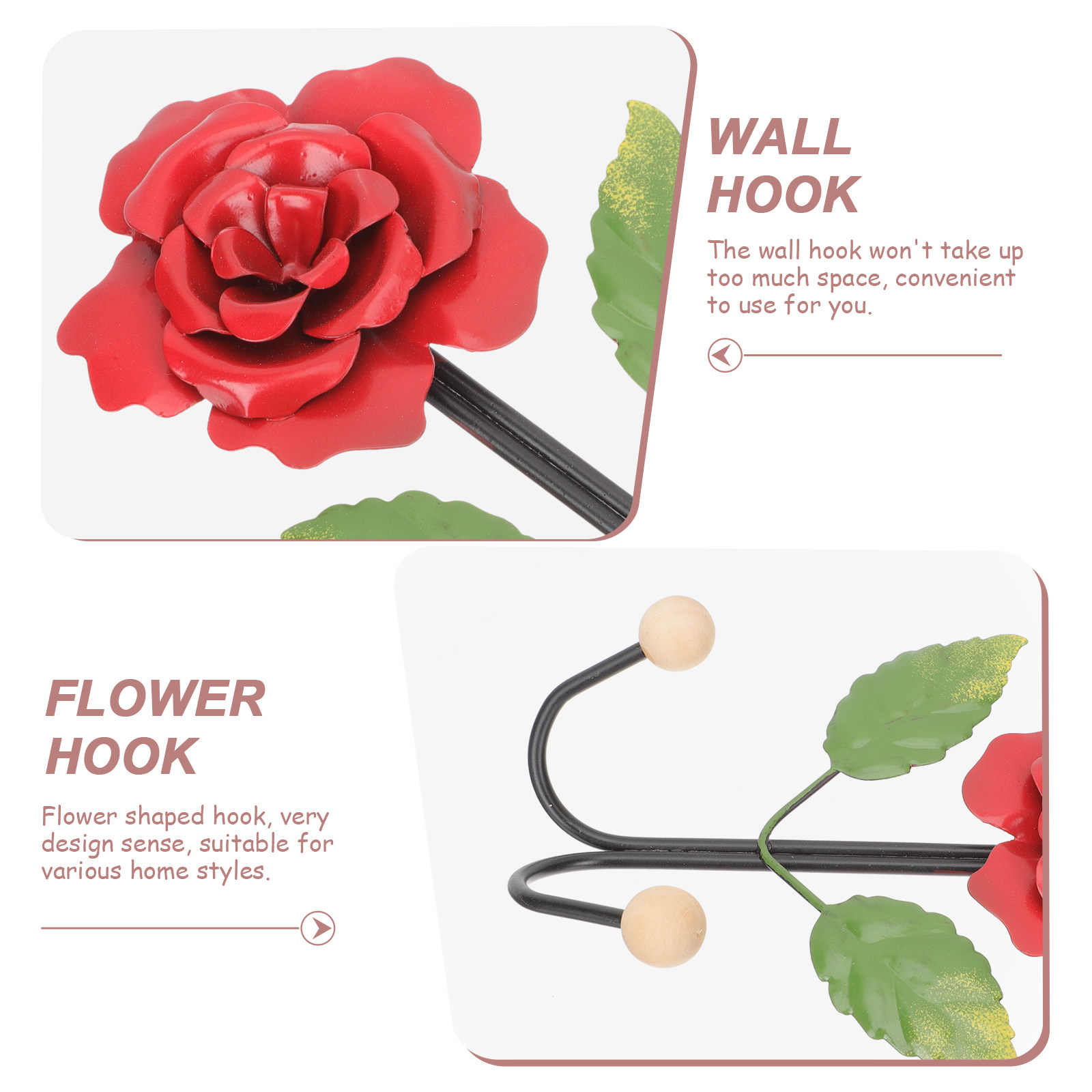 Rose Design Wall Coat Hooks Ir - đánh giá và giá Home Bathroom Key