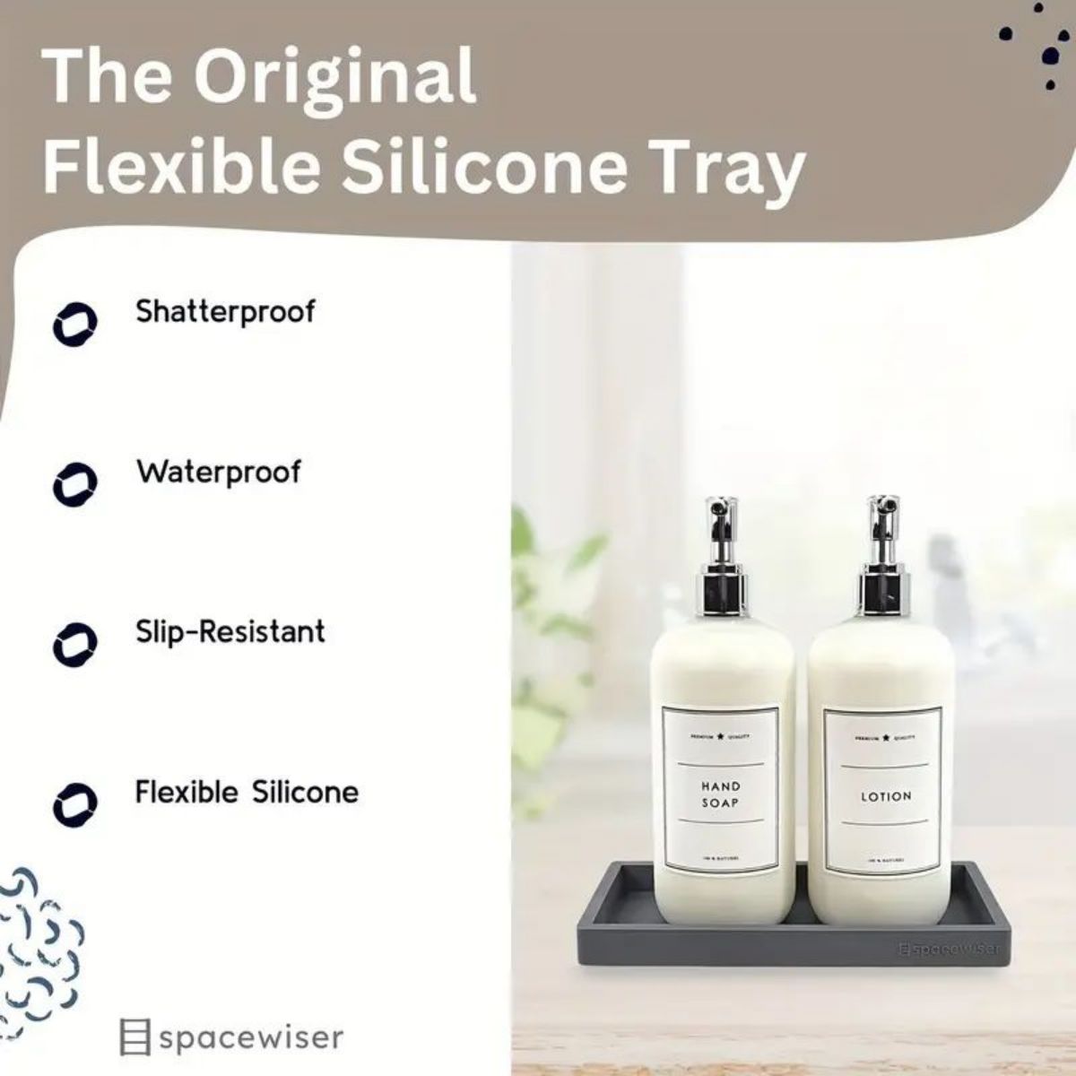 Silicone tray for bathroom cou - đánh giá và giá Bath Caddy Tray