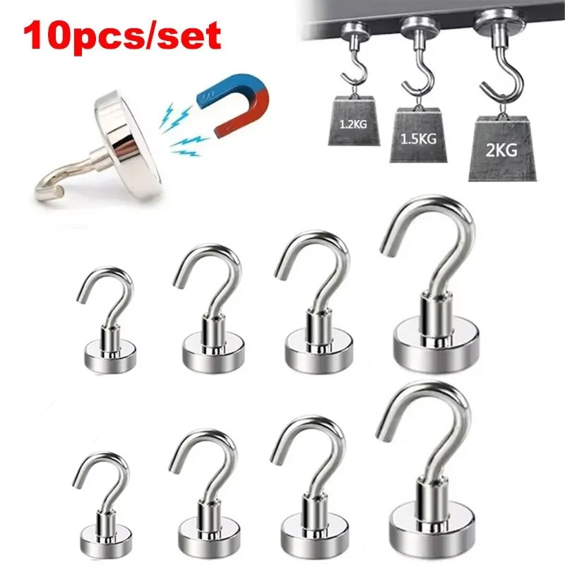 10PCS Strong Magnet Hooks Mult - đánh giá và giá Home Bathroom Key
