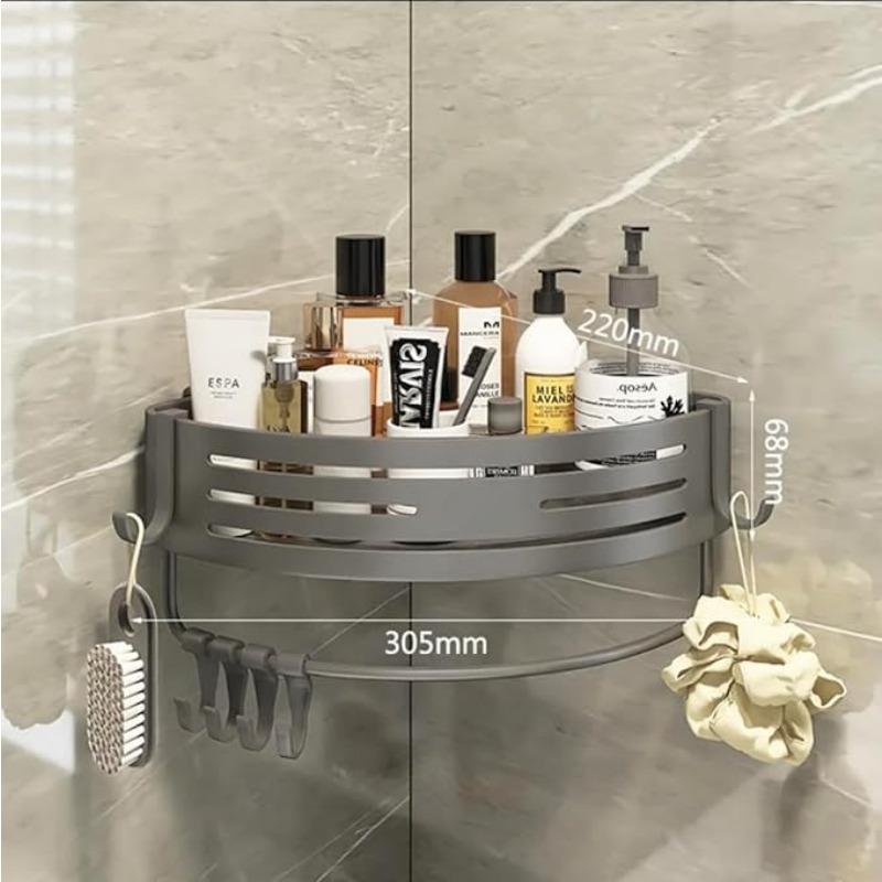 Adhesive or Drilling Corner Sh - đánh giá và giá Bath Caddy Tray