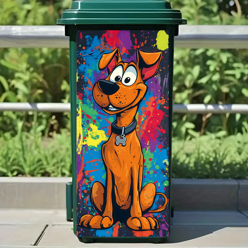 Adorable Cartoon Dog Rubbish B - đánh giá và giá Home Bathroom Trash Can