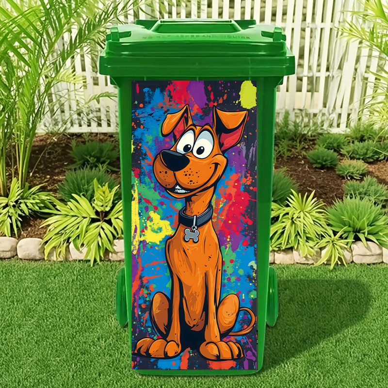Adorable Cartoon Dog Rubbish B - đánh giá và giá Home Bathroom Trash Can