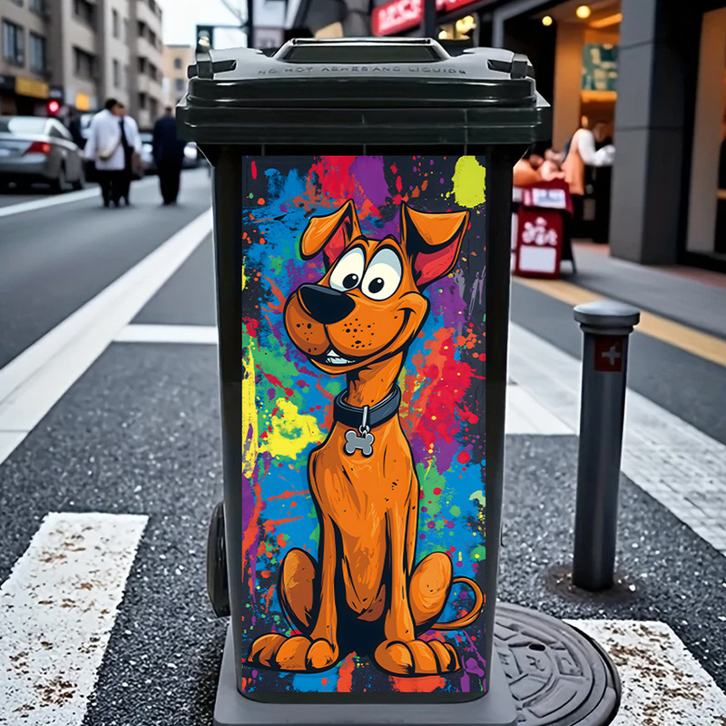 Adorable Cartoon Dog Rubbish B - đánh giá và giá Home Bathroom Trash Can