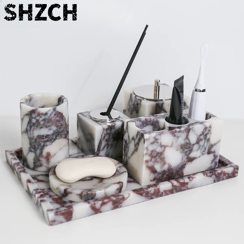 Luxury Natural Marble Tray, To - đánh giá và giá Bath Caddy Tray