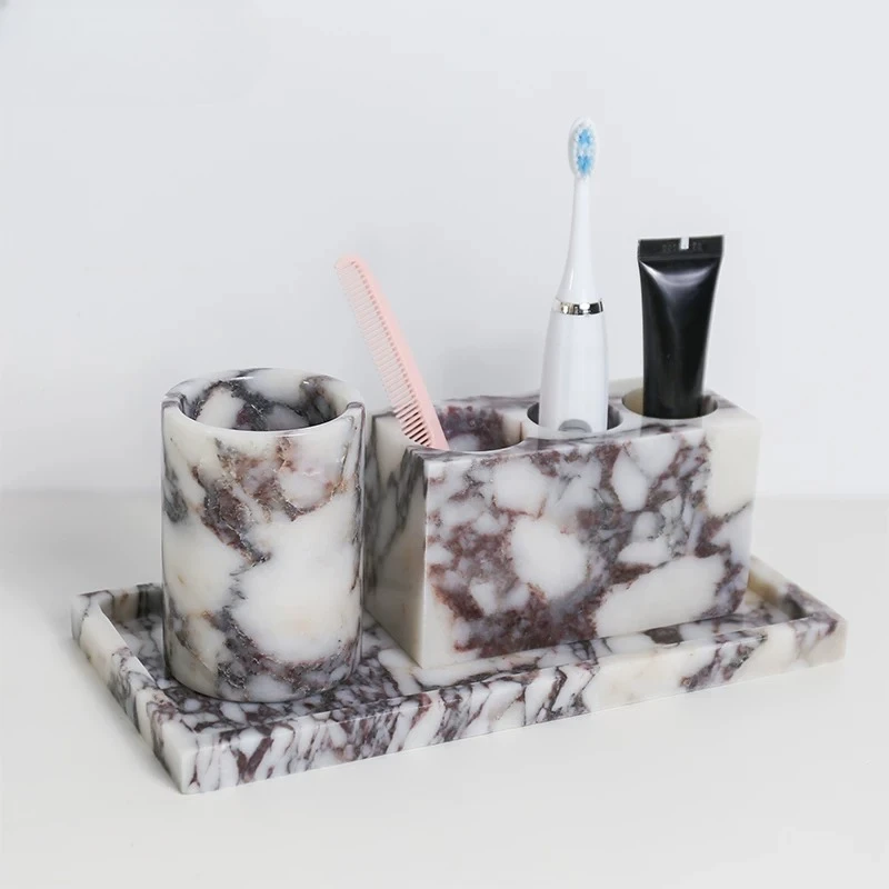 Luxury Natural Marble Tray, To - đánh giá và giá Bath Caddy Tray