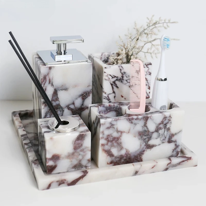 Luxury Natural Marble Tray, To - đánh giá và giá Bath Caddy Tray
