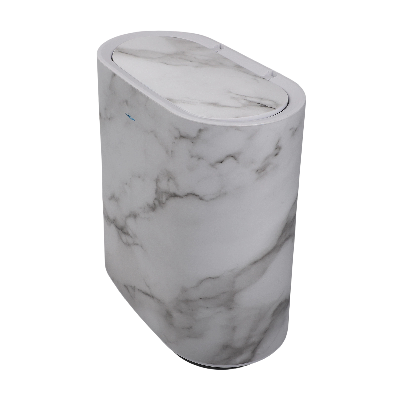 Marble Pattern Slim Trash Can  - đánh giá và giá Home Bathroom Trash Can