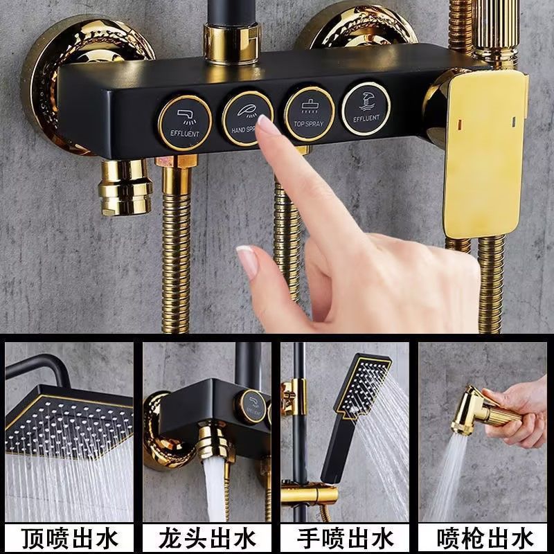 Black Gold Stainless Steel Sho - đánh giá và giá Home Bathroom Equipment