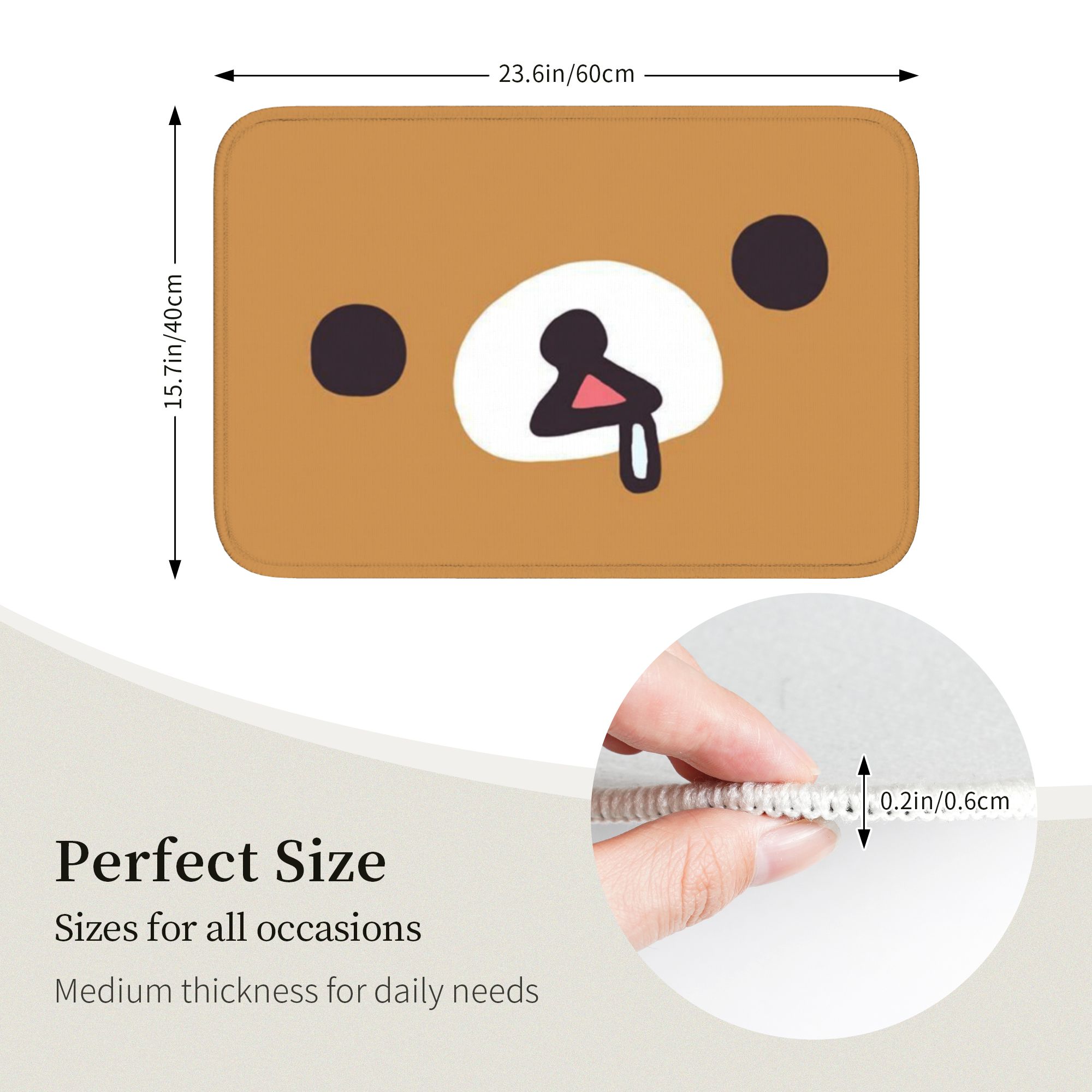 R-Rilakkumaes Cartoon Floor Do - đánh giá và giá Home Bathroom Rugs