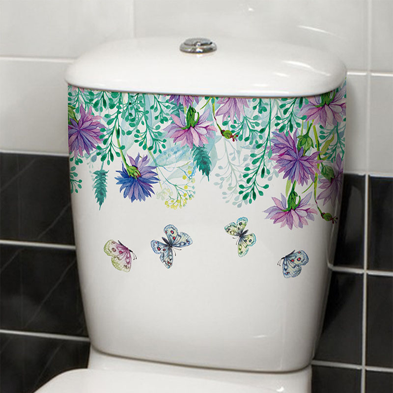 Vibrant Spring Butterfly Flowe - đánh giá và giá Home Bathroom Layout