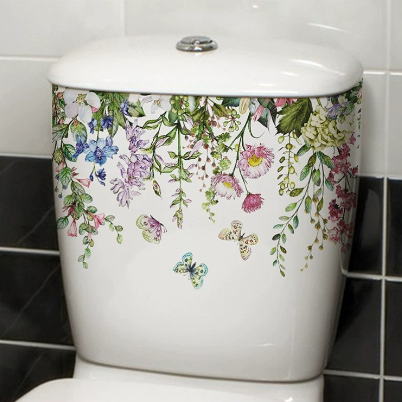 Vibrant Spring Butterfly Flowe - đánh giá và giá Home Bathroom Layout