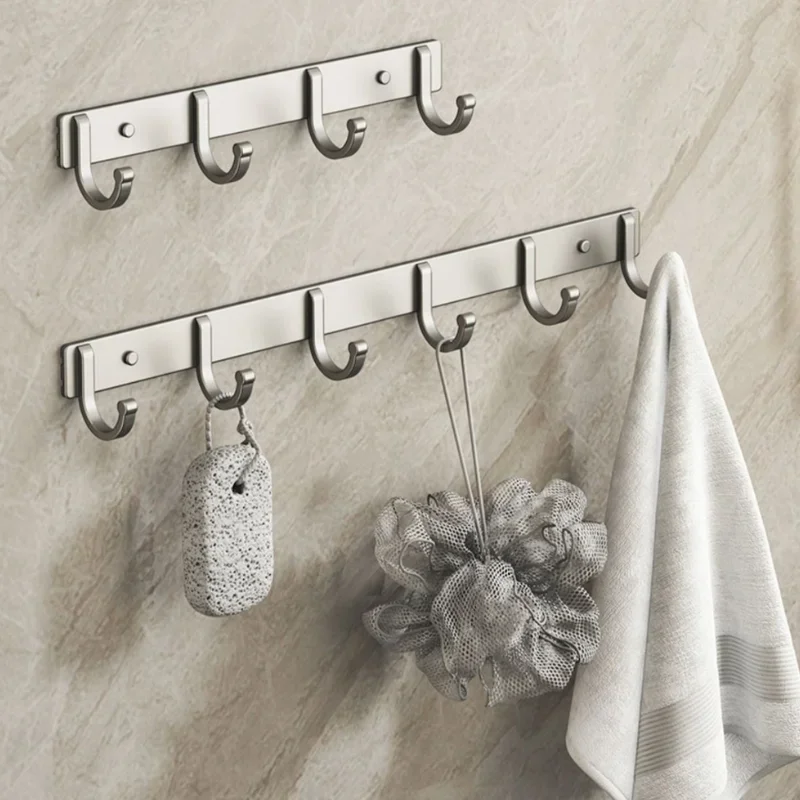 Aluminum Wall Hook Rack – No-D - đánh giá và giá Home Bathroom Organizer
