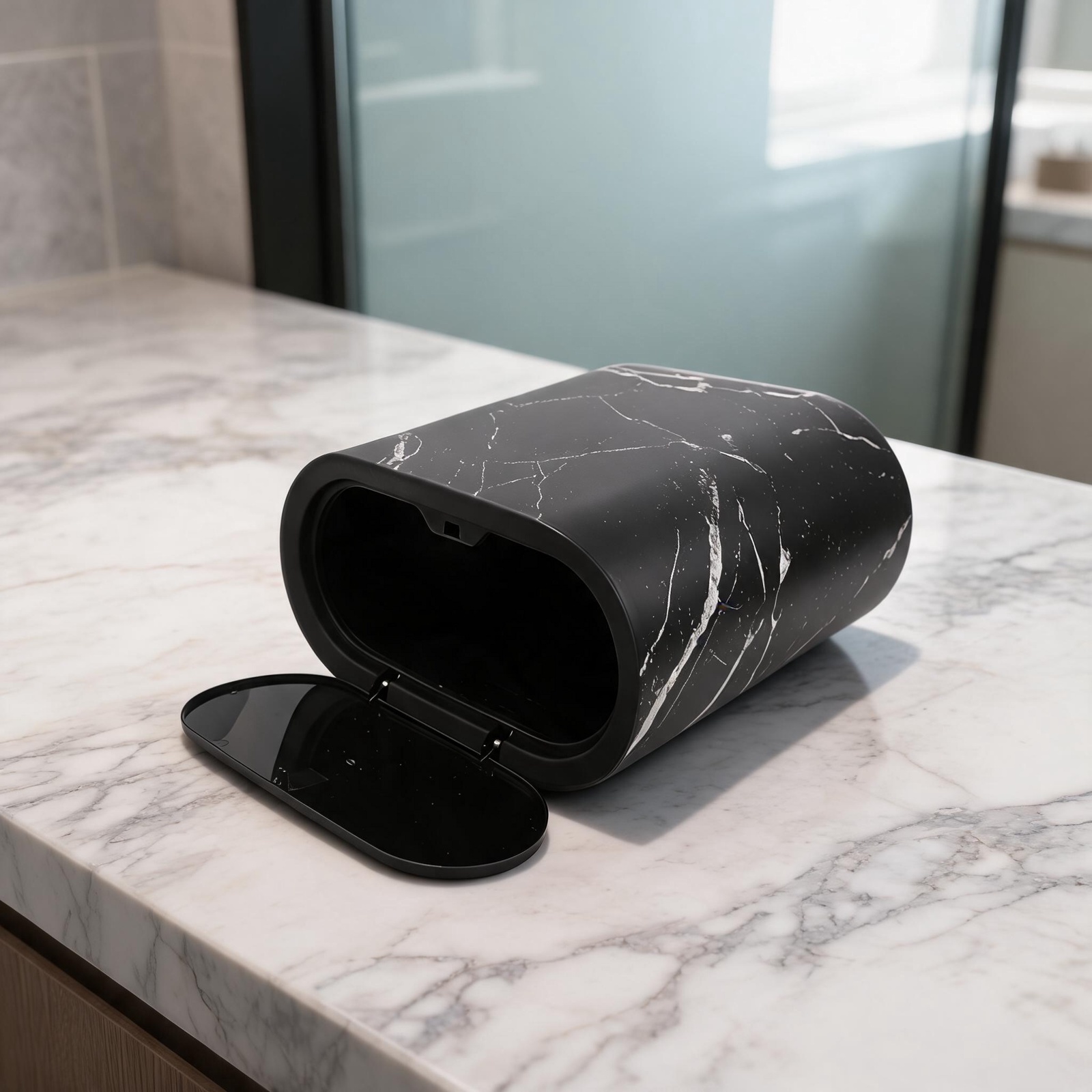 Narrow Trash Can With Lid Dual - đánh giá và giá Home Bathroom Trash Can