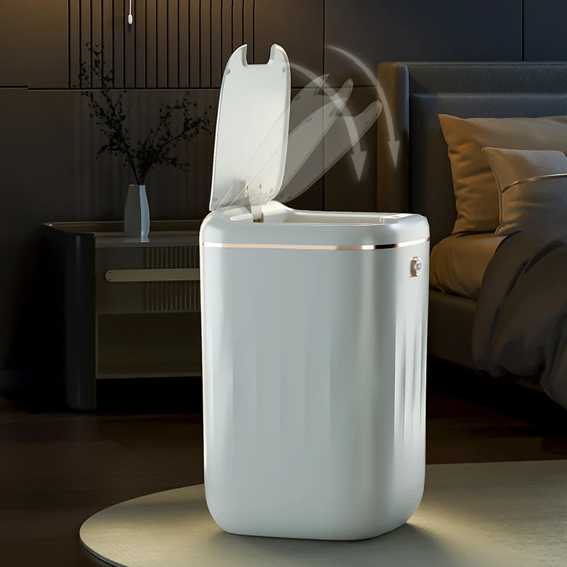 Smart Sensor Trash Can Automat - đánh giá và giá Home Bathroom Trash Can