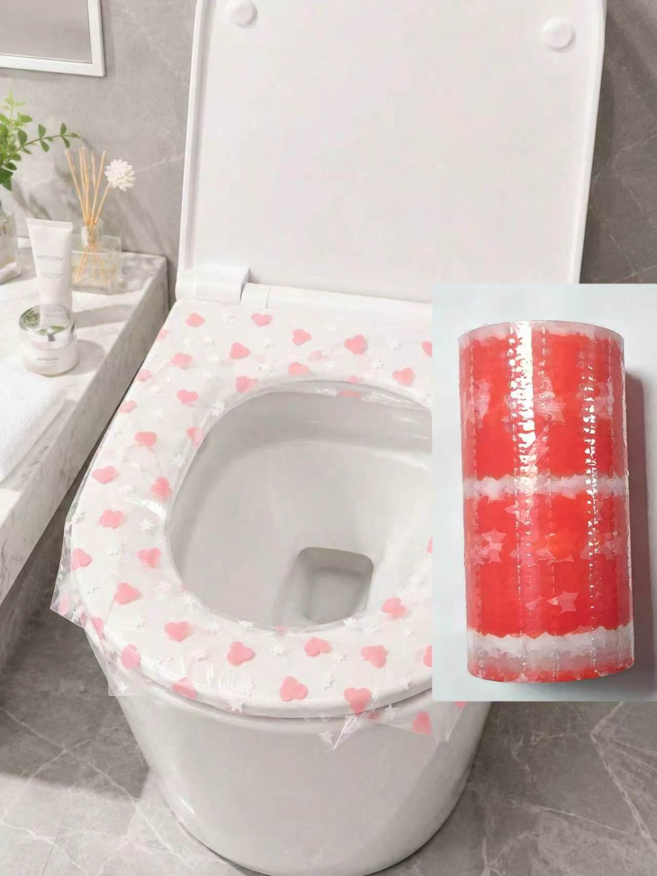 133pcs/roll disposable toilet  - đánh giá và giá Home Bathroom Equipment