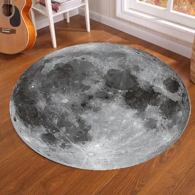 Galaxy Earth Moon Round Carpet - đánh giá và giá Home Bathroom Rugs