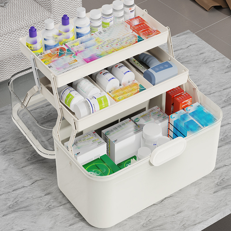 Large Capacity Clear Lid Medic - đánh giá và giá Home Bathroom Organizer
