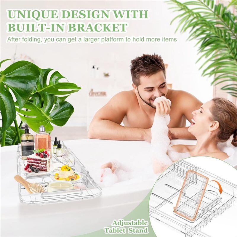 AEE2-Expandable Drain Bath Cad - đánh giá và giá Bath Caddy Tray