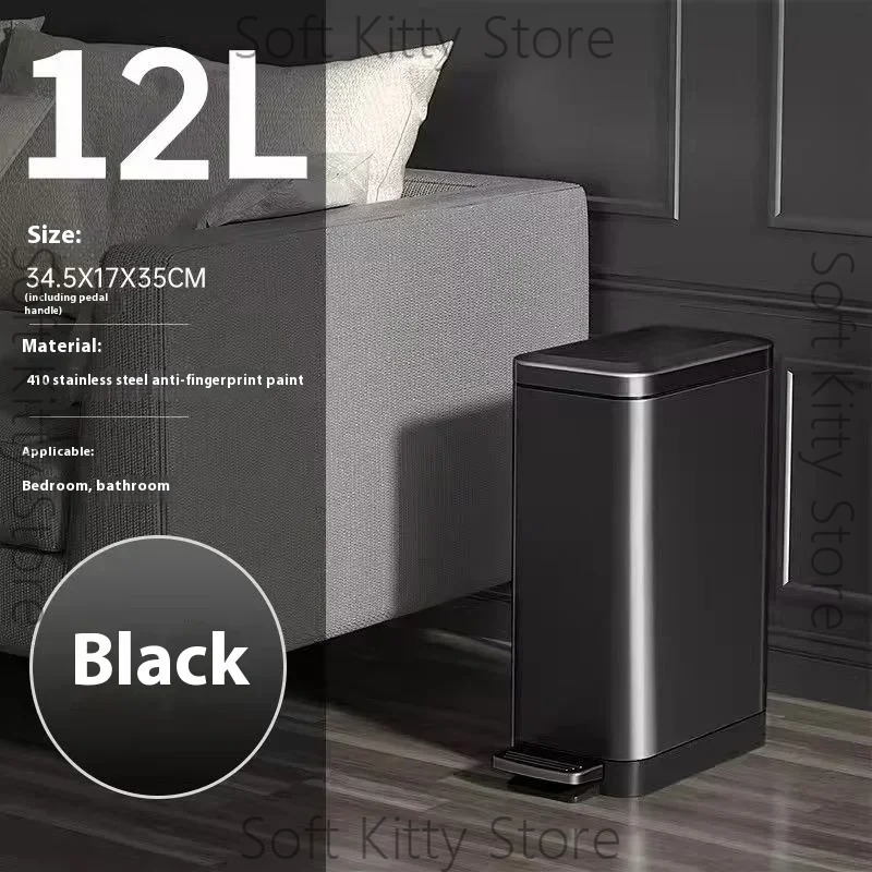12/15/18L Wastebasket Treadle  - đánh giá và giá Home Bathroom Trash Can