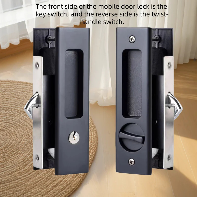 Heavy-Duty Black Sliding Door  - đánh giá và giá Home Bathroom Key