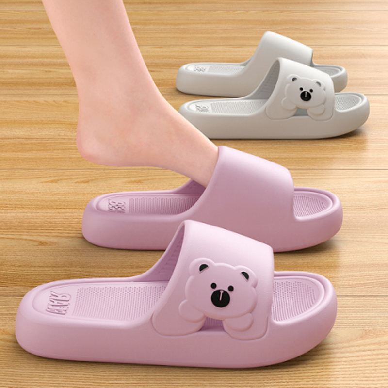 Slippers Bathroom Cartoon Bear - đánh giá và giá Home Bath
