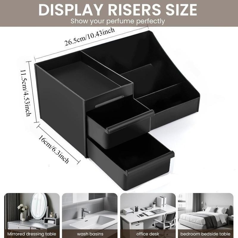 Black Skincare Organizer with  - đánh giá và giá Bath Caddy Tray