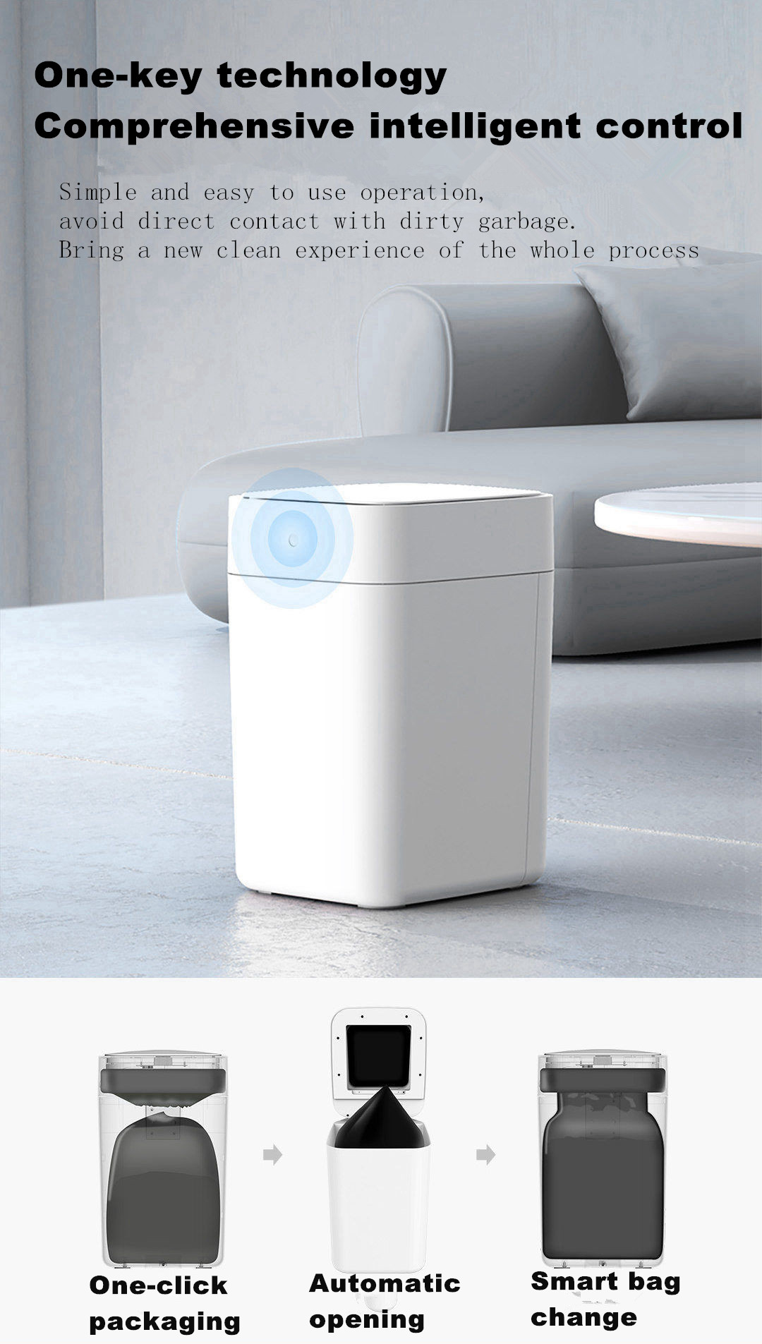 Townew T1S Smart Sensor Kitche - đánh giá và giá Home Bathroom Trash Can