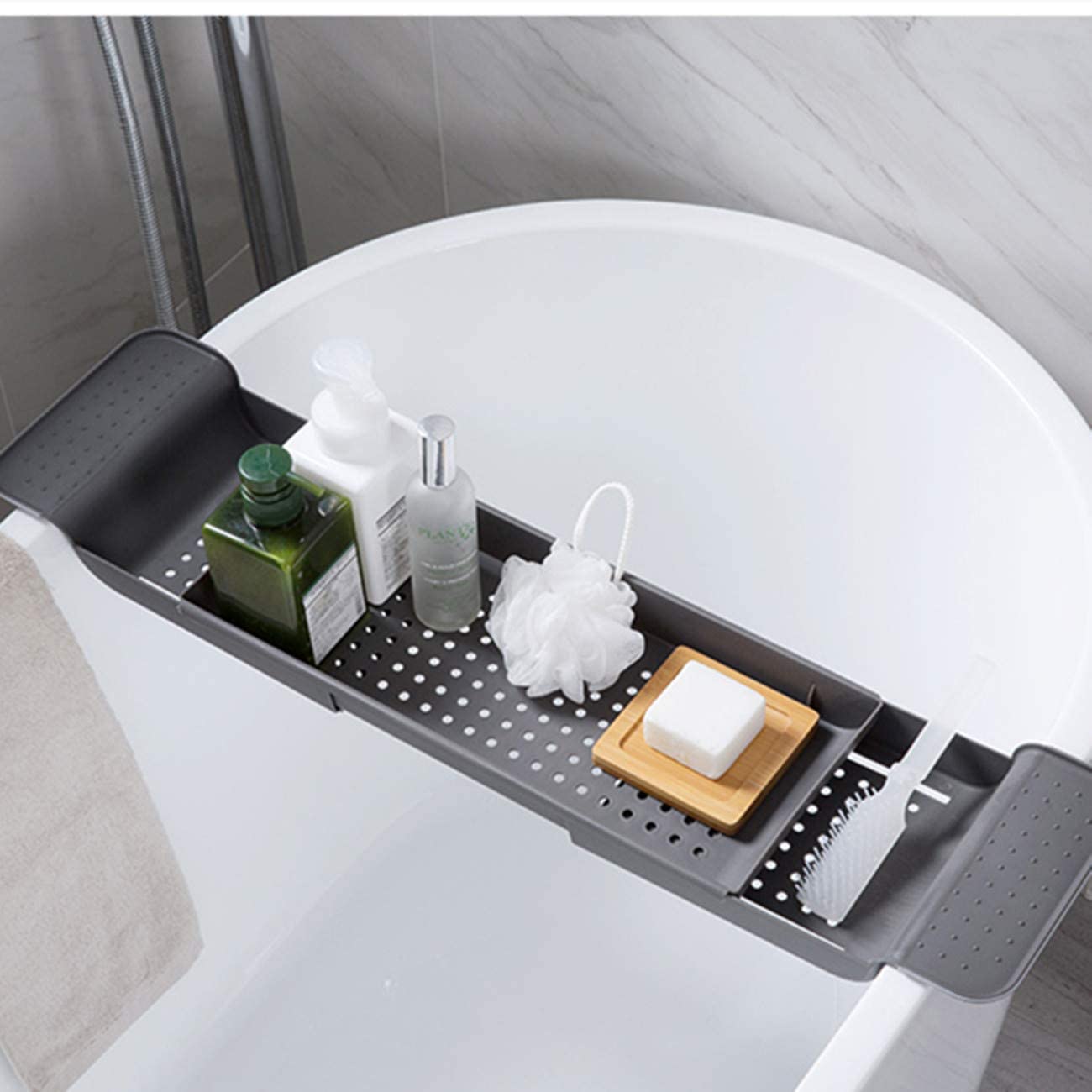 Bath Shelf Caddy Tray Expandab - đánh giá và giá Bath Caddy Tray