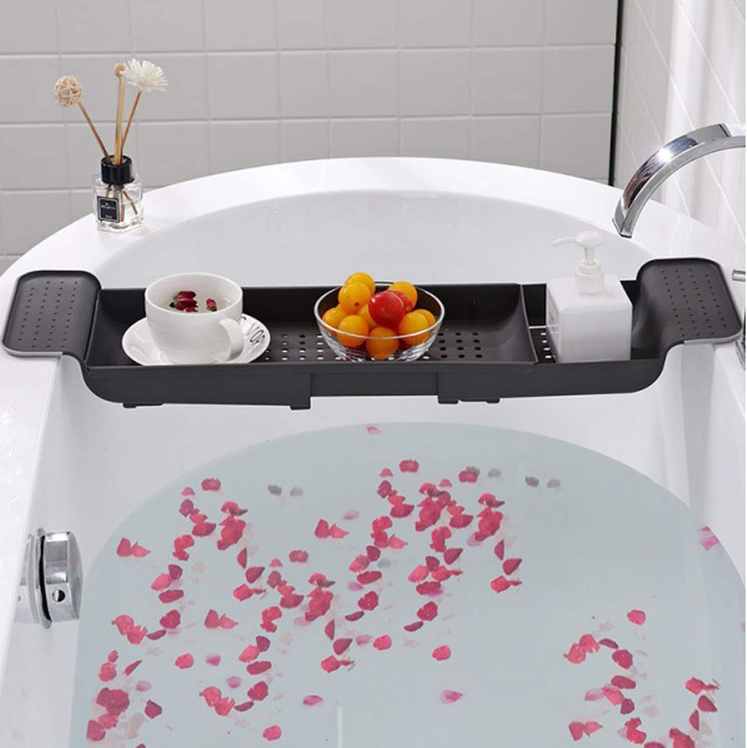 Bath Shelf Caddy Tray Expandab - đánh giá và giá Bath Caddy Tray